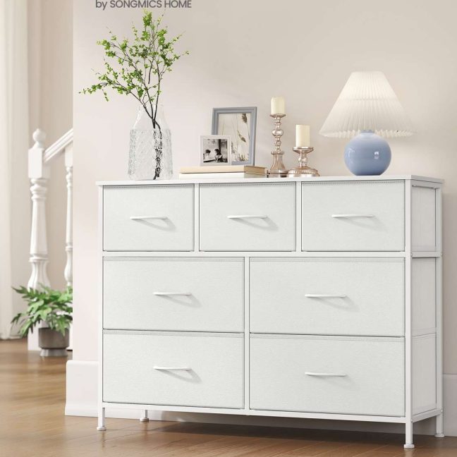 Kummut sahtlitega 30x98.8x73.7 cm Valge