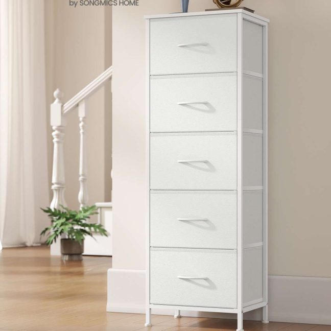 Kitsas kummut 30x39.6x116.7 cm Valge