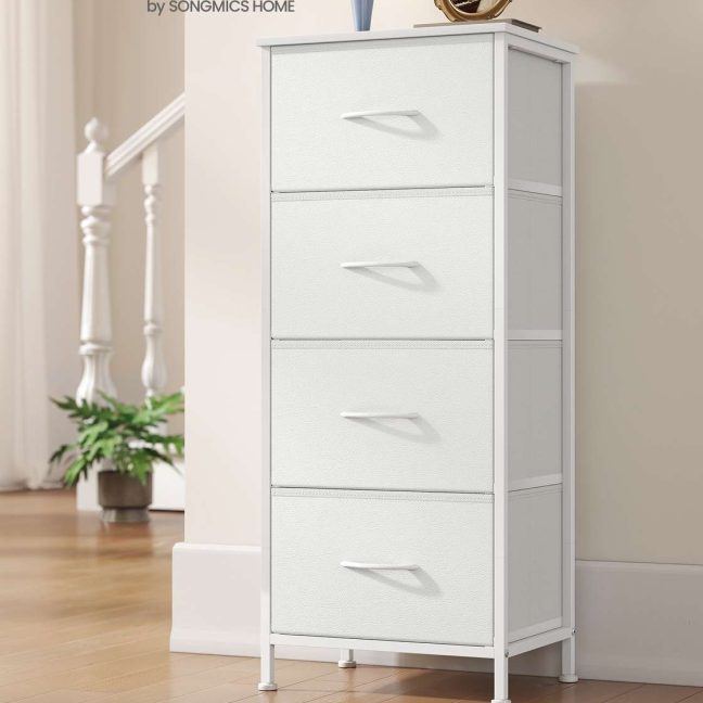 Kitsas kummut 30x39.6x95.2 cm Valge