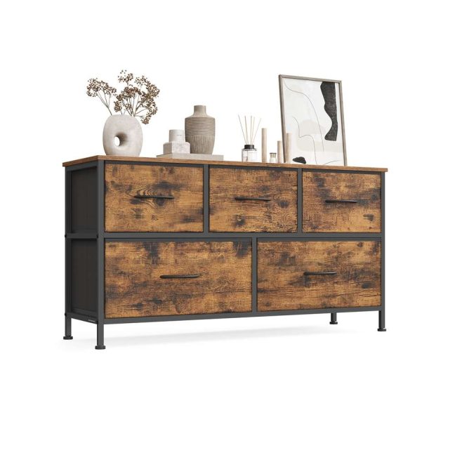 Sahtlitega kummut 30x988x522 cm Pruun Must