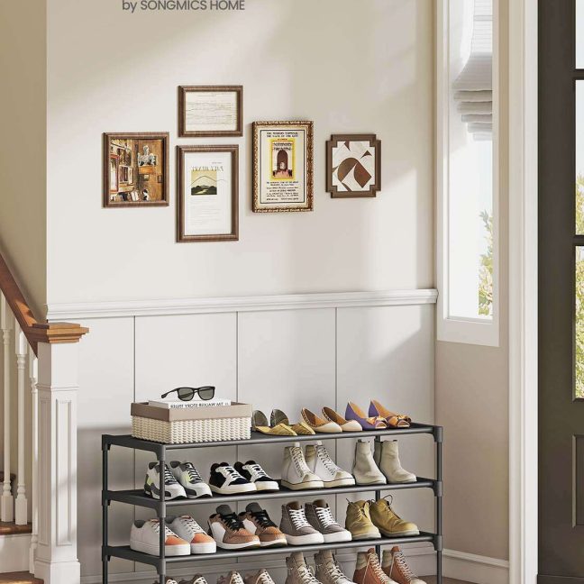 Jalatsiriiul 29.7x62.3x53.5 cm Must