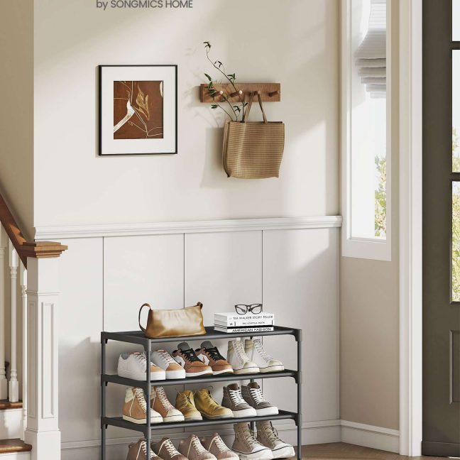 Jalatsiriiul 29.7x62.3x53.5 cm Must