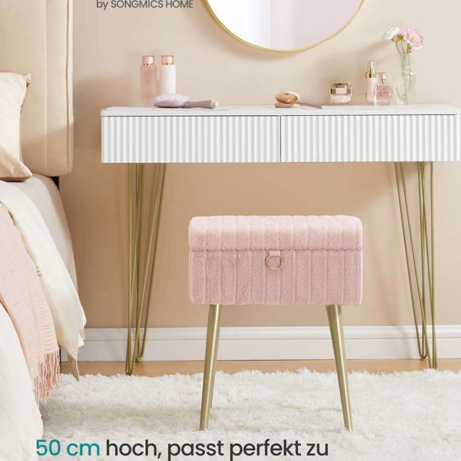 Taburet 30 x 40 x 50 cm Roosa