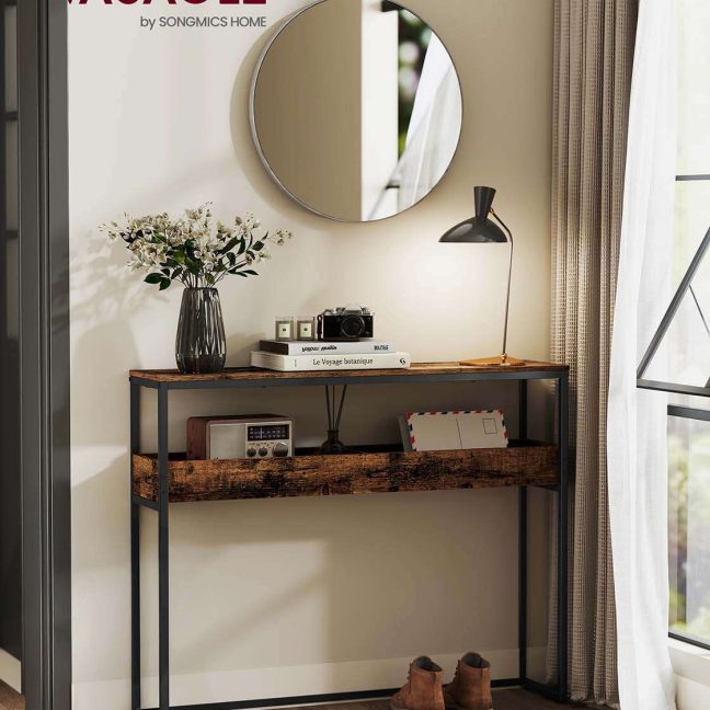 Konsoollaud 24x100x80 cm Pruun