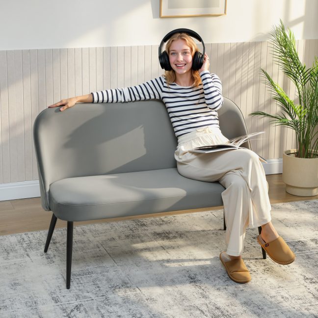 Hall kahekohaline diivan 127x63x84.5 cm metallraam