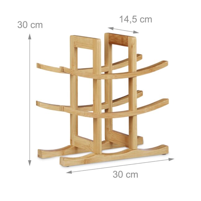 Veiniriiul, bambus, 30x30x14.5 cm, naturaalne