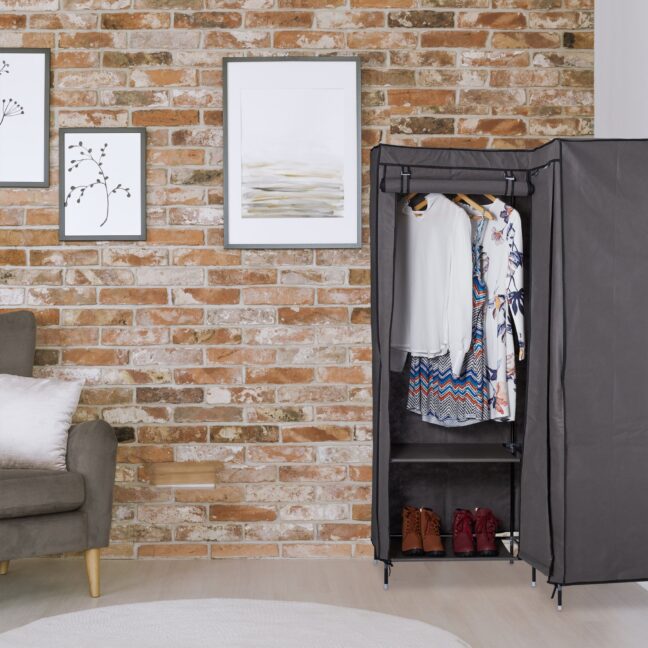 Riidekapp, Nurgaga kangas, 169x100x83 cm