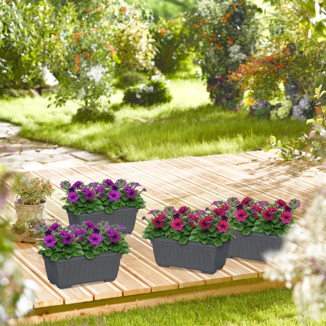 Lillekastide komplekt 4 tk 14x34x18.5 cm