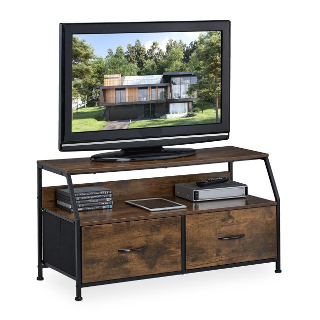 TV-alus, 48.5x93x41.5 cm, pruun, must