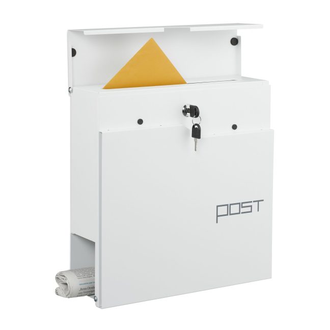 Postkast ajalehehoidjaga, 38x37x12 cm, Metall