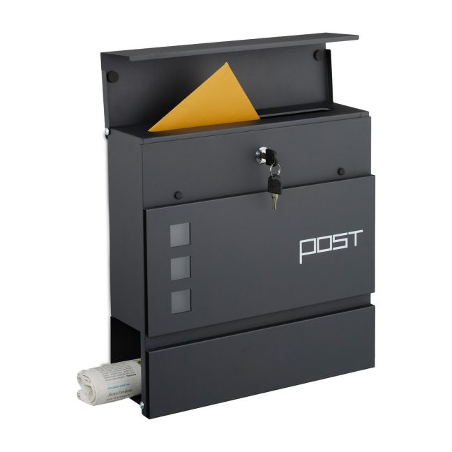 Postkast 37x37x12 cm raud