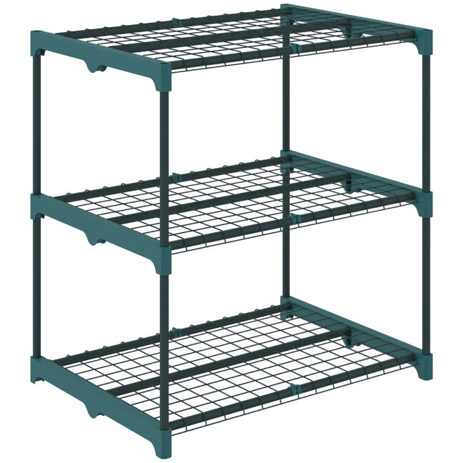 Taimede alus, 68x49x72 cm, tume roheline, teras