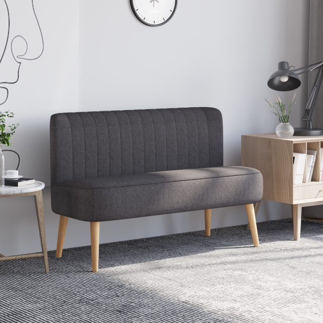 Diivan, 117x56.5x77 cm, tumehall, puit