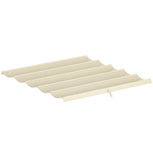 Pergola asenduskatus 250x255 cm kreemvalge, polüester
