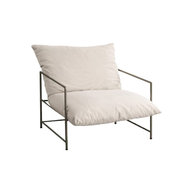 Tugitool Sedalia 67x73 cm Beež metallraam