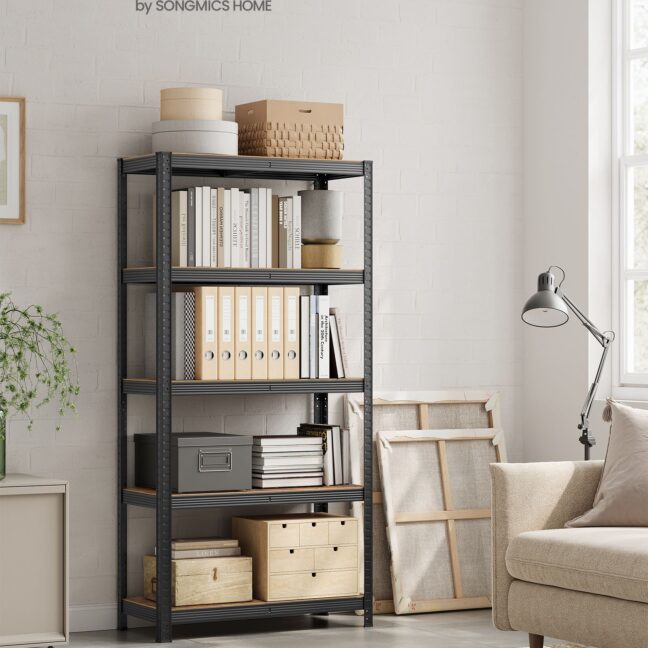 Riiul 180x90x40 cm Must Teras Ladustamine