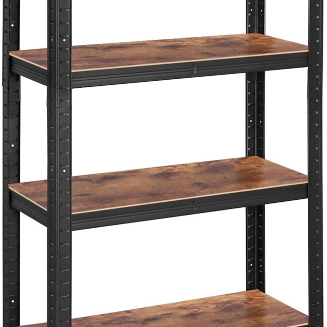 Riiul 40x80x160 cm Pruun Must reguleeritav hoiustamine MDF teras