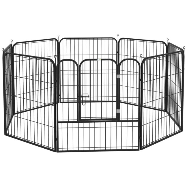 Koera aedik metall 79x79cm must