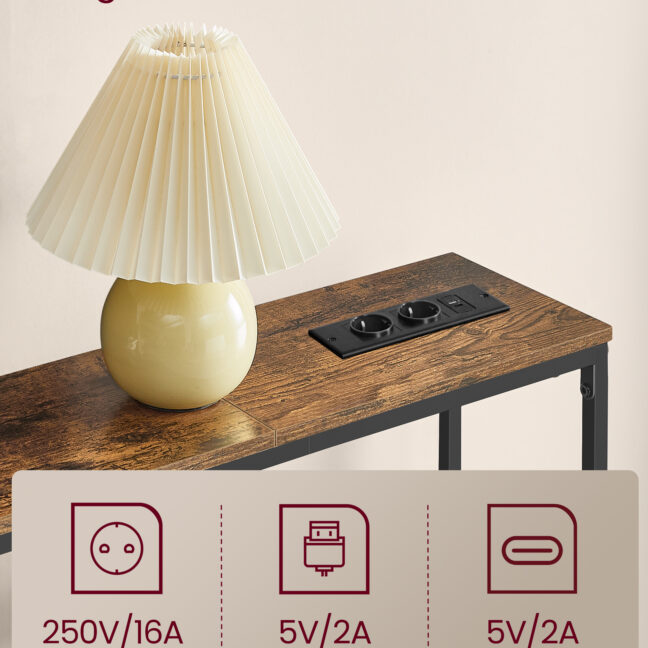 Konsolilaud 20x80x80 cm Pruun Must Kildpuit Teras