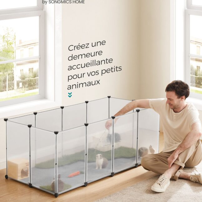 Koera puur 145 x 72 x 57 cm plastik