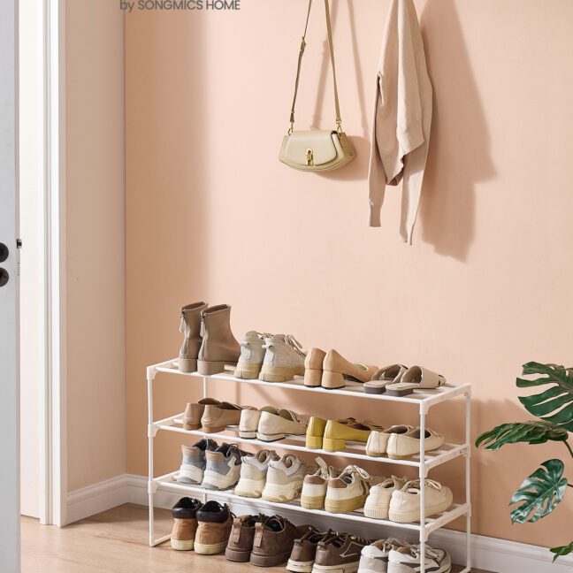 Kingariiul 92x30x55 cm Valge Metallist Ladustamine