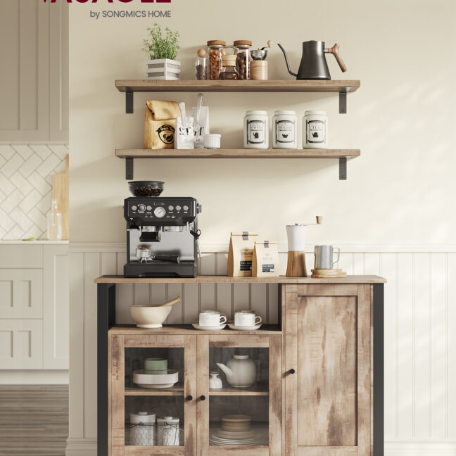 Hoiukapp 110x33x75 cm Pruun ja Must Teras ja Klaas