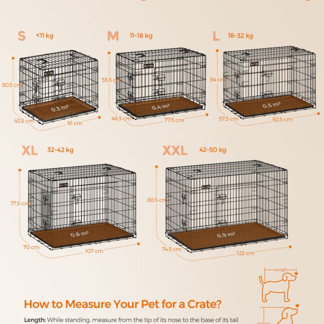 Koera puur XL 91 x 64 x 58 cm must
