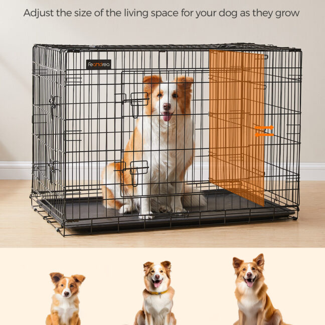 Koera puur XXL 107 x 70 x 78 cm must