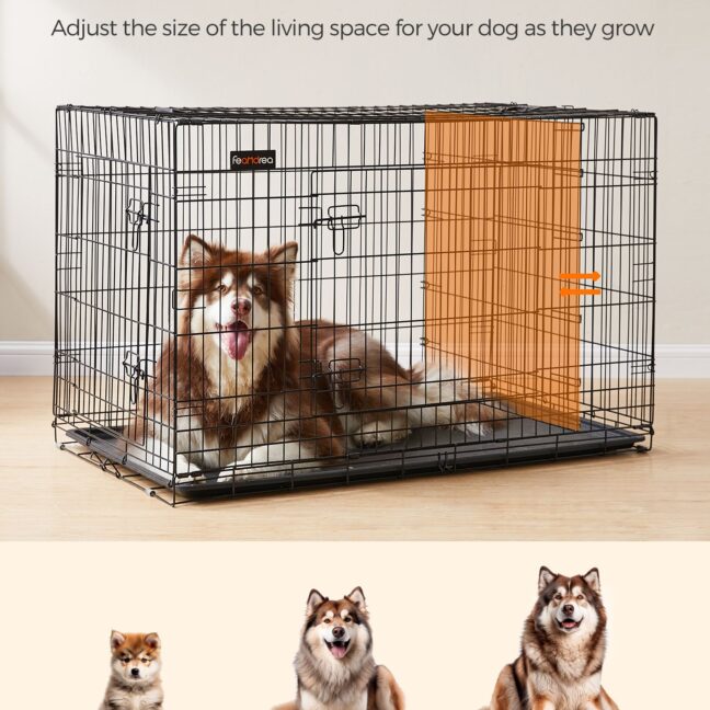 Koera puur XXXL 122 x 75 x 81 cm must