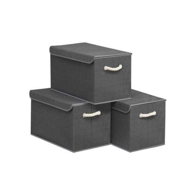 Hoiukastide komplekt 50x30x30 cm Hall Kangas