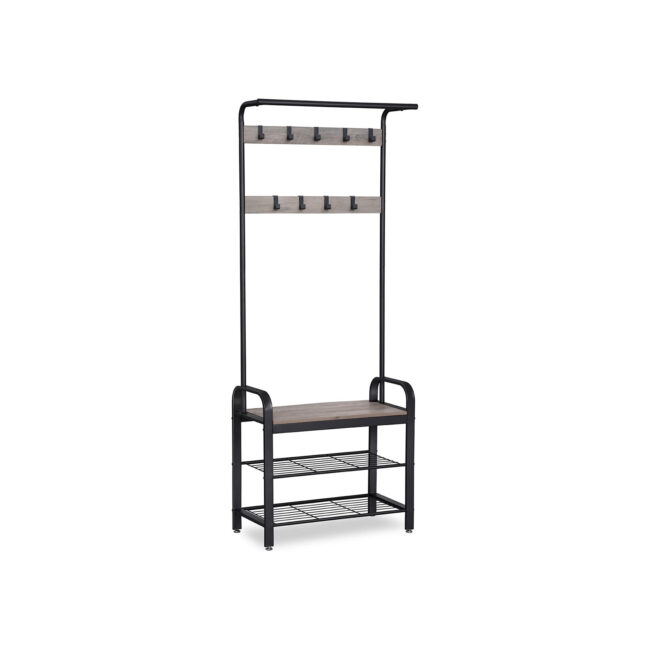 Riiulriidepuu 33.7x72x183 cm Must Ladustamine