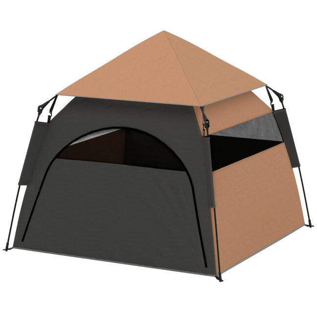 Lemmiklooma telk, 120x120x106 cm, Pruun
