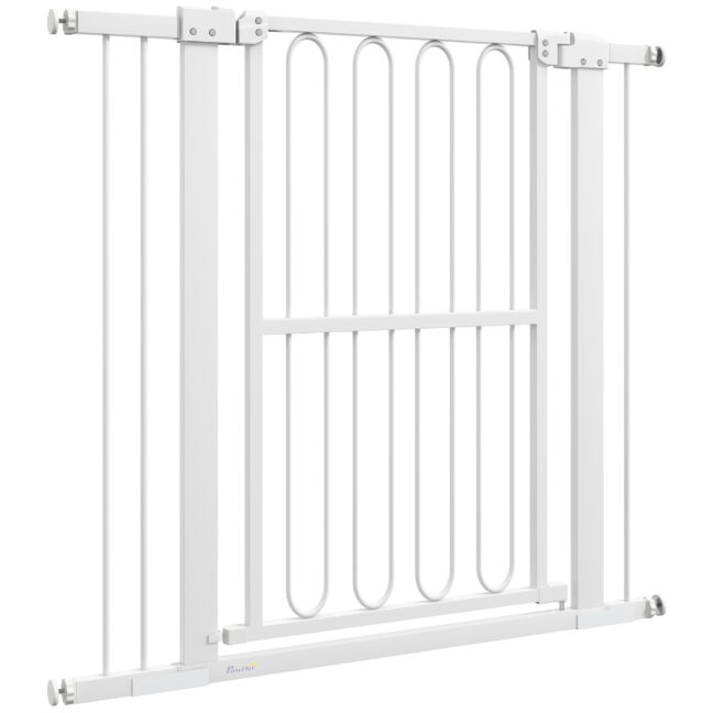 Loomade värav, 76-104x94 cm, Valge